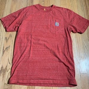 Carhartt T-Shirt Light Red Size Small Original Fit